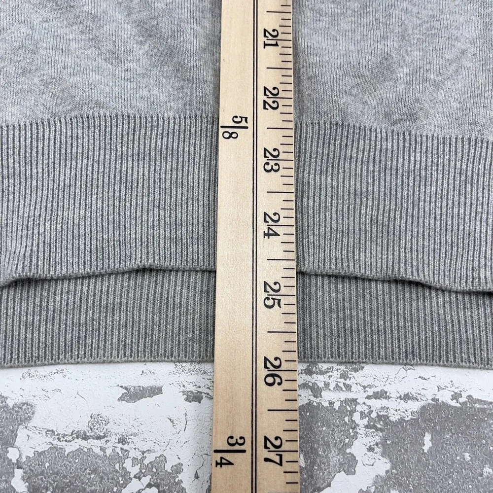 Polo Ralph Lauren Sweater Vest Men Large Gray Blue Pony Soft Pima Cotton Golf